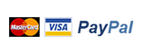 Payment methods - Visa, Mastercard, Paypal